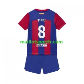 Maillot de Foot FC Barcelone Pedri 8 Enfant Domicile 2023/24